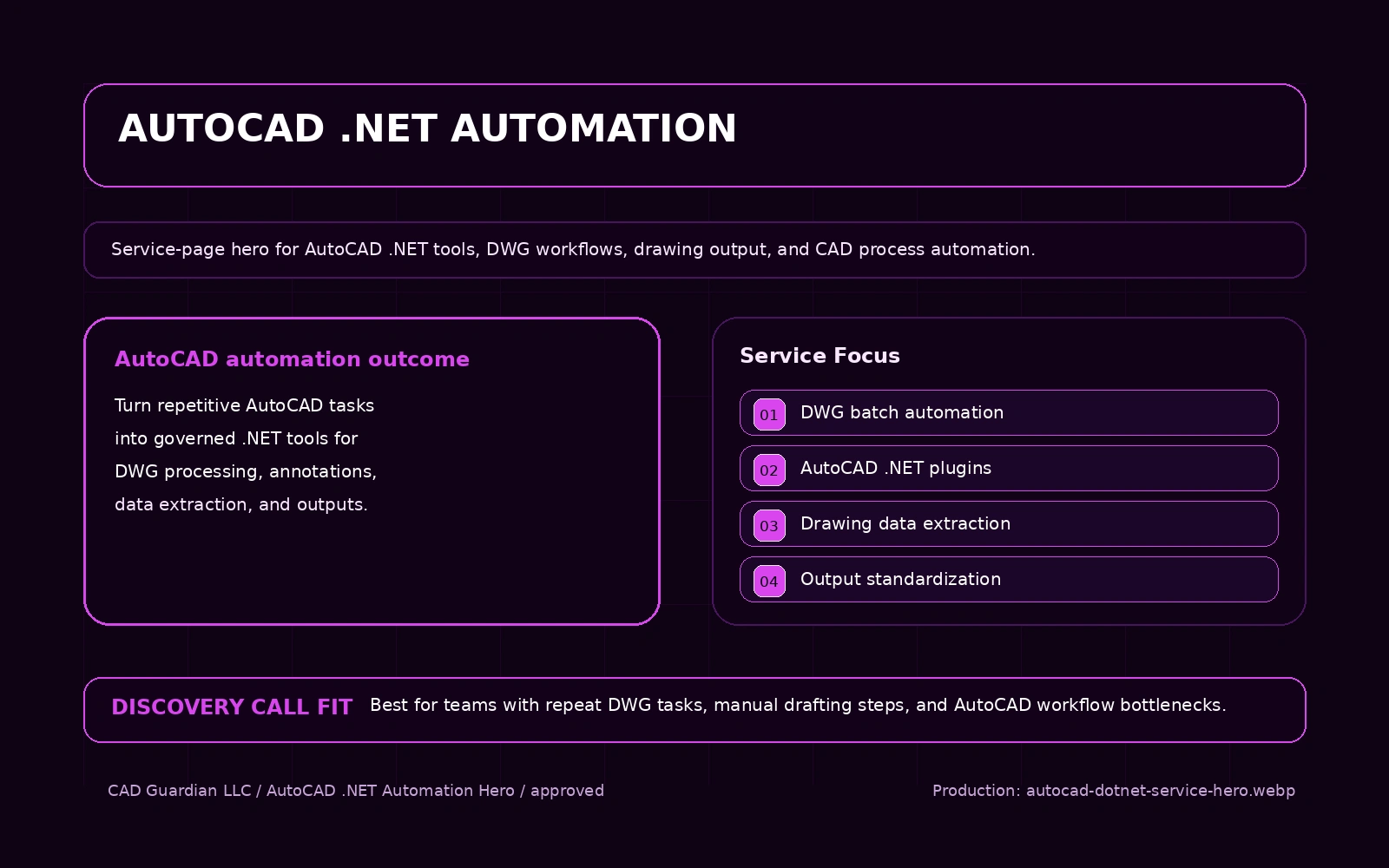 AutoCAD Plugin Development service overview