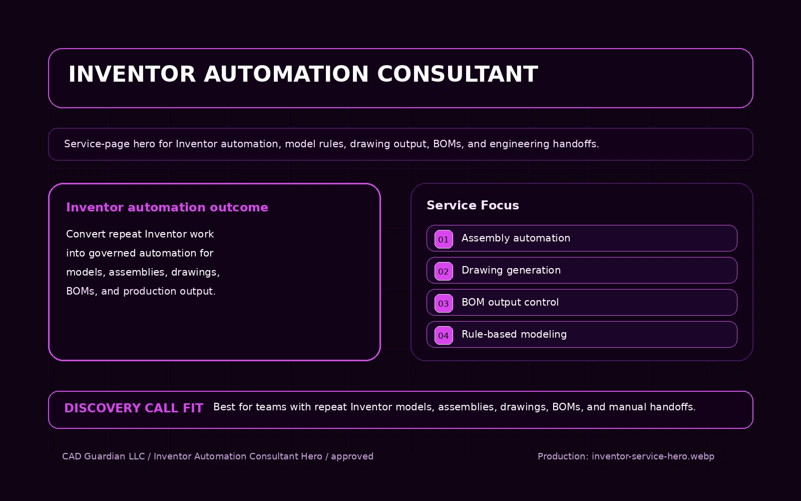 Autodesk Inventor Automation service overview