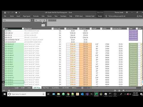 LED QT BOM ATO Tool